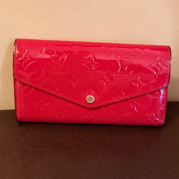 Louis Vuitton Vernis Sarah Wallet Pink Monogram Patent Leather LV - Picture 8 of 9